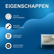 Baby Bedhek - Bedhekje - Bedrail - Uitvalbescherming - Voor bed - Veiligheidsleuningen & Bedbewaker - Beer - 90cm