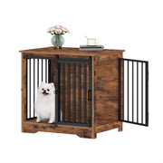 Hondenbench - Hondenkrat - Hondenkennel - Hondenhok - 69 cm - Voor Thuisgebruik - VIntage bruin
