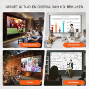 Projectiescherm deluxe - 150 inch - Beamerscherm - HD 4K - Projectiedoek - Beamer Scherm - 160° Kijkhoek