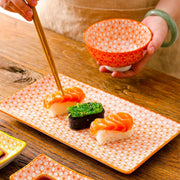 Celestia Sushi Servies - 6 delig - 2 persoons - Dinerborden - Bordenset - Diepe borden - Ontbijtborden - Servies - Keukenservies
