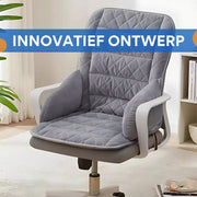 Kussen Tavien - Bureaustoel kussen - Rugkussen - Ergonomisch - Universeel - Grijs