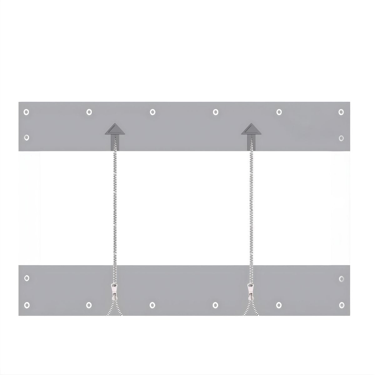 Zeildoek 210x300cm - Verranda - Dekzeil - Overkapping - Voor Terras, Pergola & Tuinhuis - Waterdicht - Wind - Donkergrijs