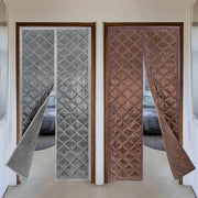 Thermische gordijnen - Isolerend - Bruin - Voor deuren in huis of kantoor - Magnetisch - 95x210cm