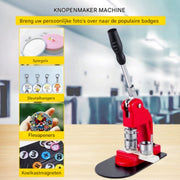 Knopenmachine PRO - Button Press machine 25 mm - Inclusief 1000 Buttons