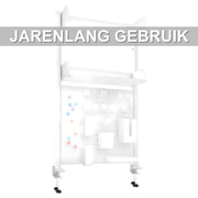 Bureau oranizer - Voor werkplek en studie - Multifunctionele organizer - Compact en praktisch voor op het bureau - Wit