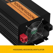 Mobiele Transformator - Omvormer - DC 24V naar AC 230V - 5000W met Oplader - 10000W Piekvermogen - Zwart