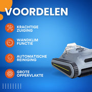 Robotic Zwembadstofzuiger - Zwembadrobot - Voor Muren en Vloeren tot 2200 sq.ft - 45.000 Pa Krachtige Zuigkracht & Wandklimfunctie - Seauto Crab Pro
