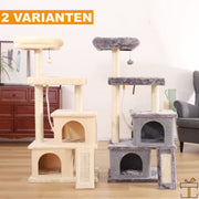 Happyment® Luxe Krabpaal voor Katten - Grijs - Zachte Kattenmand hangmat - Kattenspeelgoed - Geschikt voor kleine kittens - 127 CM
