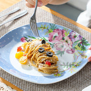 Glamorous Ontbijtborden – Serviesset – 6 persoons – 30 delig – Blauw Keramisch – Ontbijtborden – Uniek servies