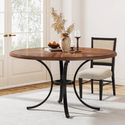 Eettafel Orvion - Ronde Eettafel 120cm - Voor 4 Personen - Voor Keuken en Eetkamer