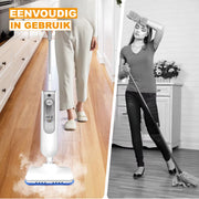Afneembare Stoomreiniger - 1500W Stoommop - Krachtige Vloerstomer voor Tapijt - Laminaat - Hardhout - Voegen, Tegel & Marmer, 400ml