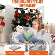 Grijze Opvouwbare Kinderstoelbank – Kinderfauteuil met Opbergruimte – Belastbaar tot 20 kg