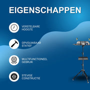 Staand mistkoelapparaat – Waterverstuiver - Voor buitengebruik en terrassen – Voor verfrissende koeling – Kunststof / Zwart