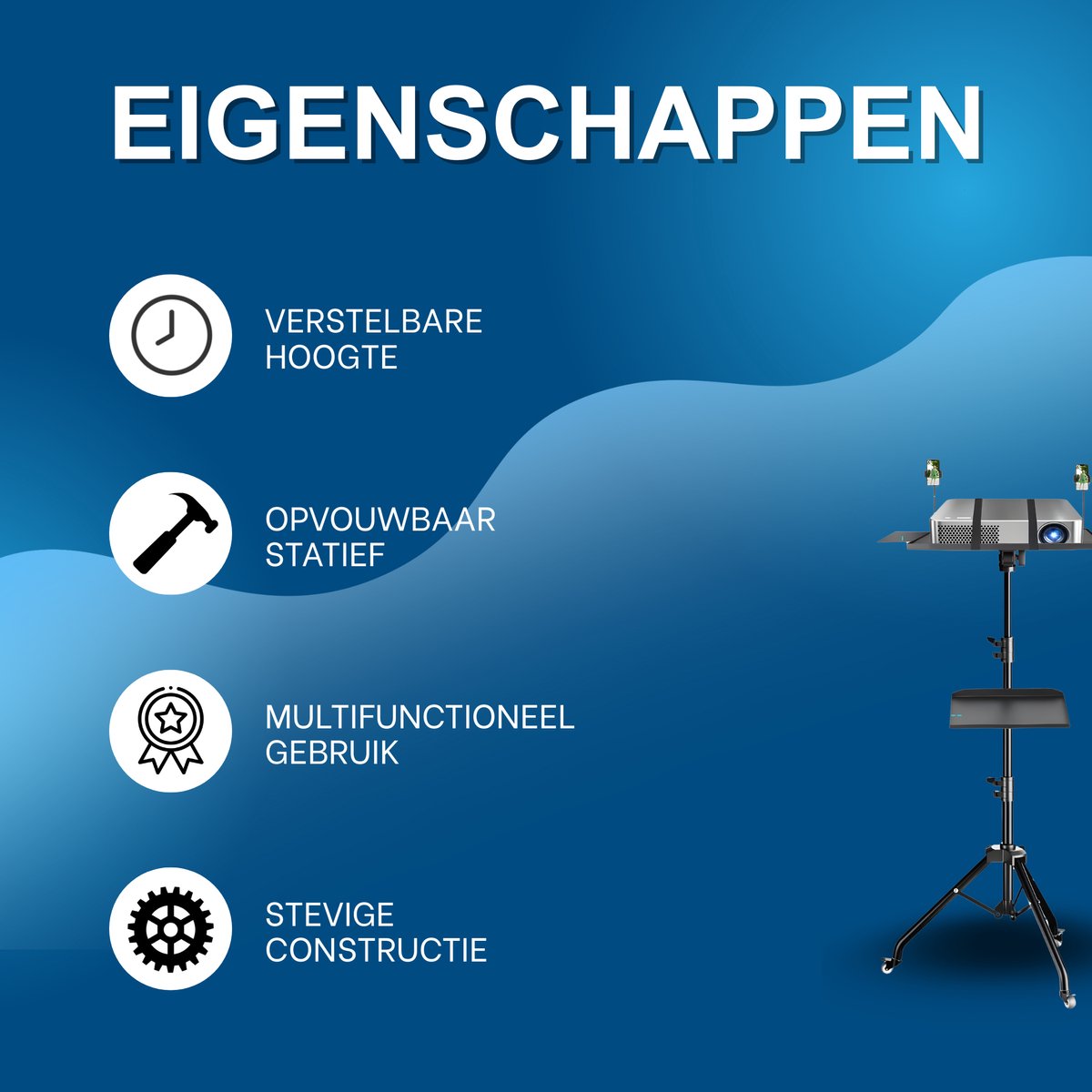 Staand mistkoelapparaat – Waterverstuiver - Voor buitengebruik en terrassen – Voor verfrissende koeling – Kunststof / Zwart