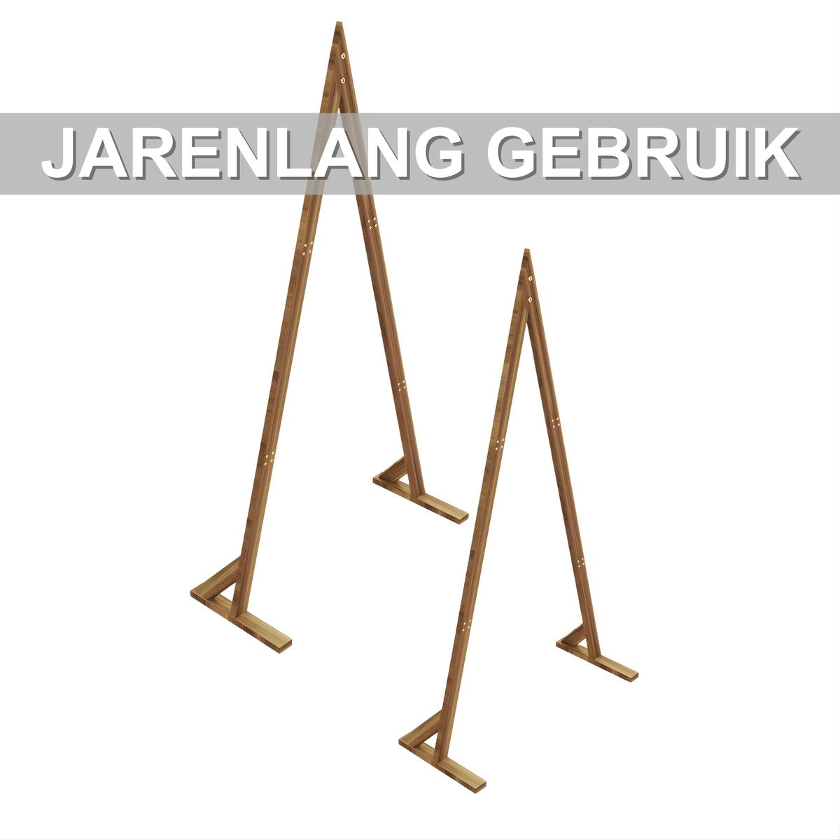 Bruiloft Boogstandaard – Voor Ballonnen, Achtergronden & Prieeldecoratie – Driehoek Frame voor Feesten - Set van 2