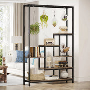 Plantenstandaard met 5 lagen - Plantenrek voor Binnen - 180cm - Plantenladder - Grijs