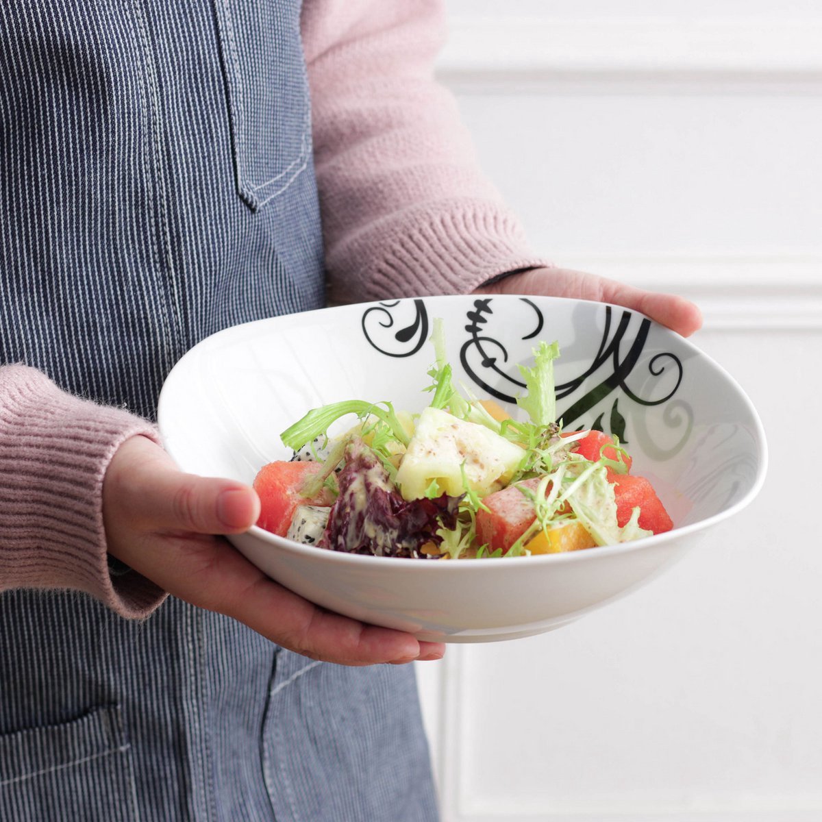 Divina Serviesset - 4 delig - 4 persoons - Wit - Dinerborden - Bordenset - Diepe borden - Ontbijtborden - Servies - Keukenservies