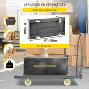 Platform truck - Trolley - Winkel kar - Winkelwagen met nylon wielen