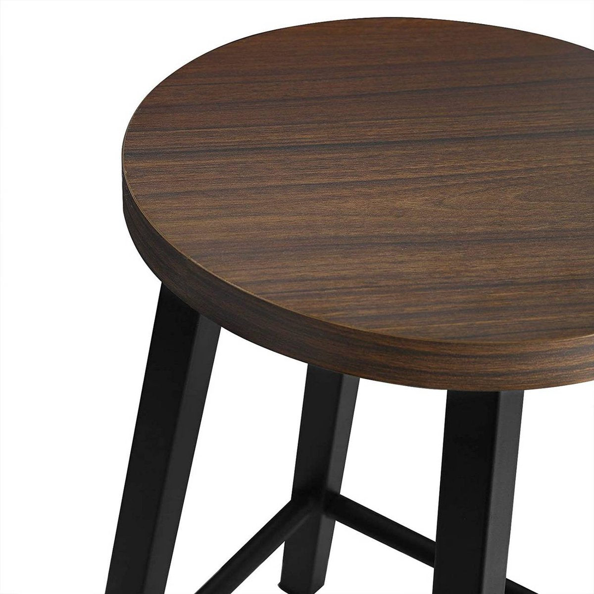 Kleine Barkruk - 45cm - Bruin - Set van 2 - Keuken - Barstoelen - Hout