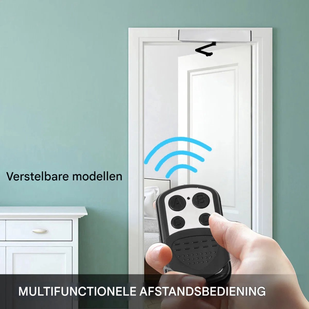 Automatische deur opener - Met bewegingssensor - Afstandsbediening - 50W