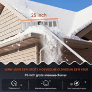 Sneeuwschep Dak - Sneeuwschuiver - 64 cm - Bereik 1,5-6,4 m - Met Wielen & Antisliphandgreep