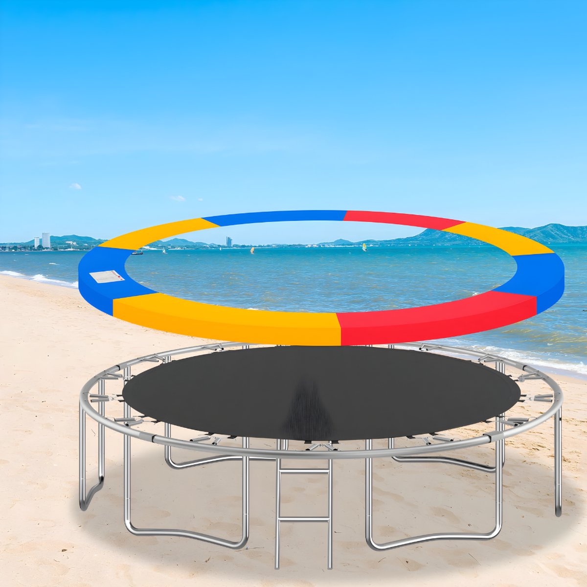 Trampoline Randkussen - Beschermkussen - Beschermrand - Trampolinerand - Diameter buitenring: 4,2 m - Multicolor