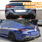 Diffuser Lip Voltrix - Achterbumper Diffuser Lip - Zwart Glans - Auto accessoires - Voor BMW 8 Serie G16 840i/M850i M Sport (2019+)