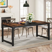 Eettafel Novia - 180cm - Voor 6-8 personen - Voor Keuken of eetkamer - Bruin