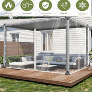 Dekzeil - Afdekzeil - Zeildoek - Voor Tuinhuis & Terras -Transparant 3x4m