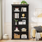 Boekenkast Luno - Bruin - Met 6 Lagen - Boekenrek Opbergrek - Voor Kantoor, Woonkamer of Slaapkamer