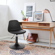 Bolt Edge Mini Barkruk - Zwart - Kunstleer - Verstelbaar - Zithoogte 37-49cm - Set van 1