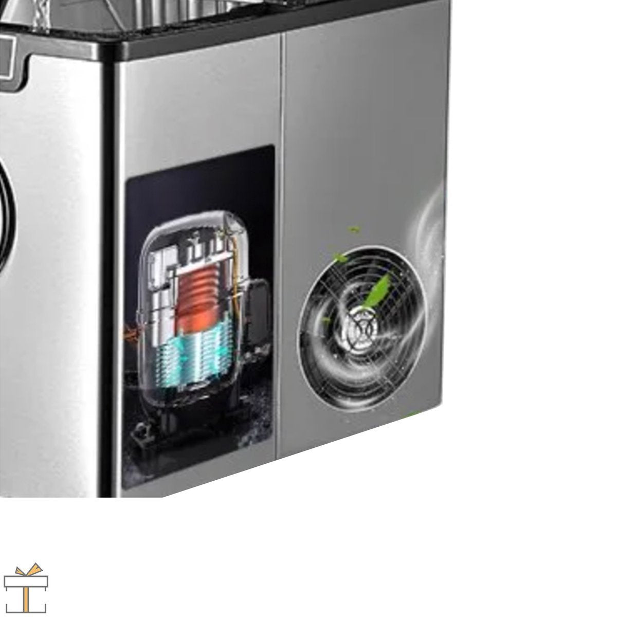 Bolt Edge IJsblokjesmachine - 2,5L - Timer Functie - 15kg/24u - 9 Blokjes/6min - PRO