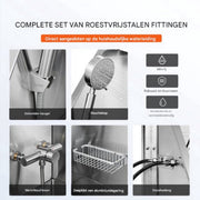 Hondenverzorgingskuip Deluxe - 1270mm - Roestvrij Staal - Huisdierbad