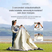 Schaduwtent - Strand - Vouwtent - Zonnetent voor Kamperen - Pop up - 210x210cm - Blauw