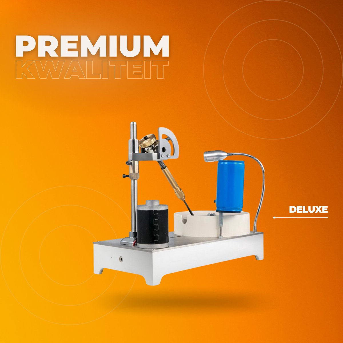 Polijstmachine - LCD Precisiemanipulator - Sieraden - 1800 RPM - 120W - Met Wateremmer
