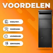 Luxe pakketbrievenbus - Pakketbox - Pakket brievenbus - Vrijstaand - 50kg Brievenbus voor Buiten
