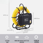 Riool Camera - Endoscoop 120m - 9 Pijp - 720P Inspectie - Met Beeldscherm
