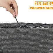 Happyment® Zichtbreeknet deluxe - Zichtdoek - Privacy doek - Net schutting - Windbreekgaas - 1x15 meter