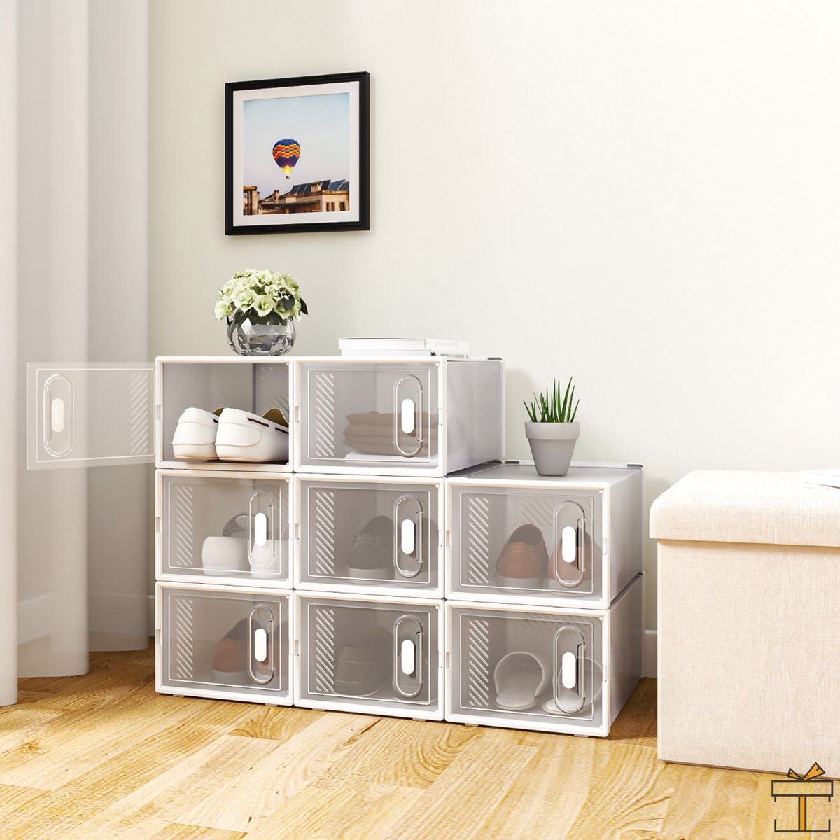 Schoenenbox PRO - Transparant - 8 stuks - Sneakerbox - Opbergsysteem