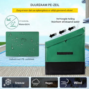 Opbergbox met deksel - 440L - Tuinbox - Buitenopbergbox - Kussenbox - Buiten - Opbergdoos - 1430x675x605mm - Waterdicht