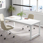 Bureau - Computerbureau - Lange bureau - Vergadertafel - Voor thuis of kantoor - Wit