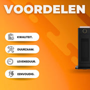 Draagbare elektrische heater - 2000W - Met afstandsbediening - verwarmings ventilator - Voor thuisgebruik en kantoor - Met timer