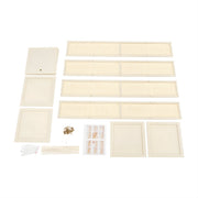 Draaibare boekenkast - Boekenrek - Opberruimte - Voor boekenopslag - Voor boeken en decoratie - 4-laags - 360° draaibaar ontwerp - Cream white