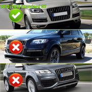 Grille - Voor Audi Q7 MK1 Standaard Bumper 2010-2015 - Auto accessoires - Mistlichtgrille - Bumpercover voorzijde