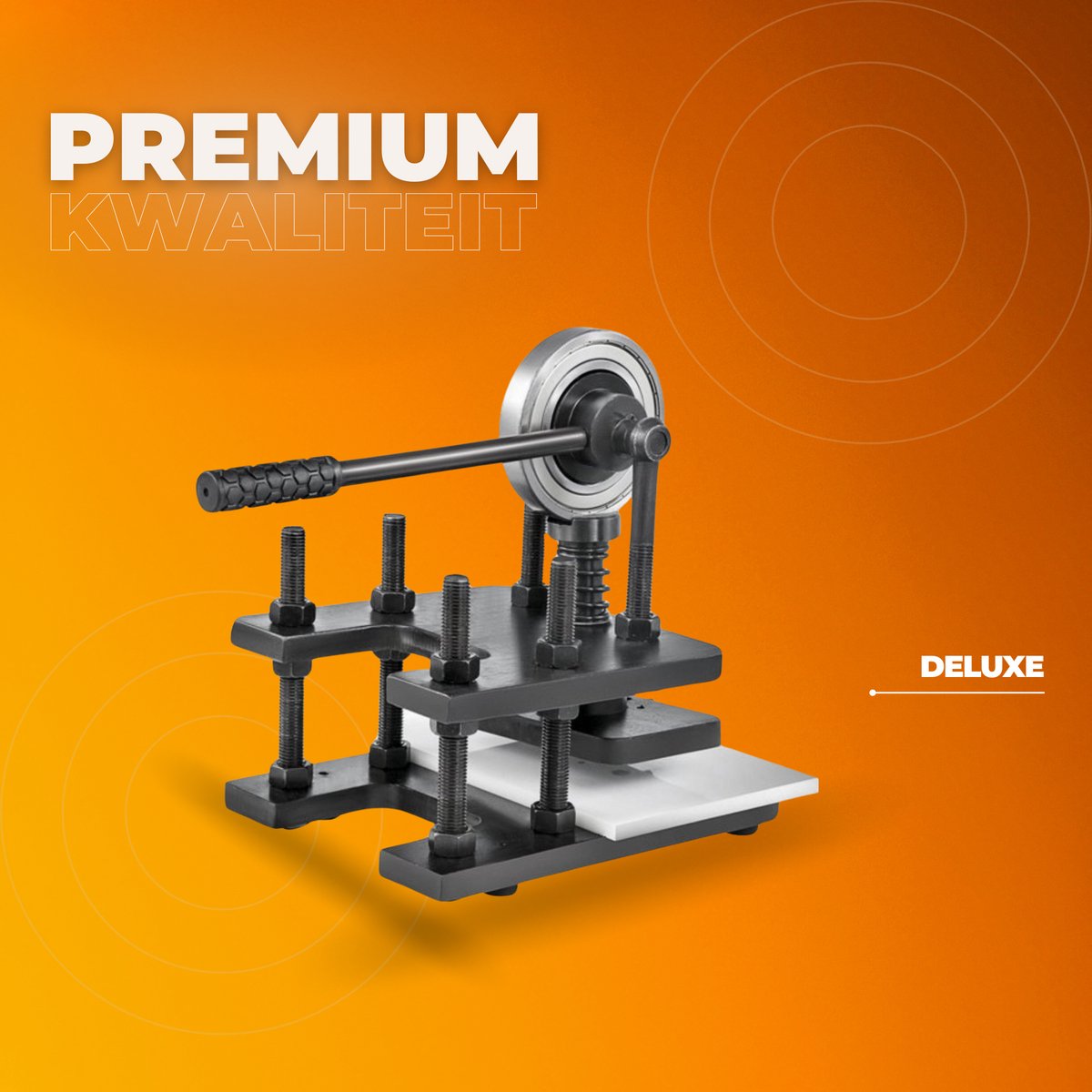 Leersnijmachine PRO - Snijmachine voor leer - 180x120 mm - Handmatig - Voor Reliëfdruk