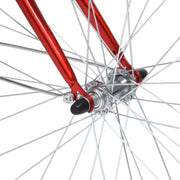 Driewieler Tavien 6 versnellingen - Fiets voor volwassenen en senioren - 24 Inch - Opvouwbare Trike - Met mand - Voorrem - Rood