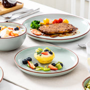 Tida Serviesset - 16 delig - 4 persoons - Baby grijs - Dinerborden - Bordenset - Diepe borden - Ontbijtborden - Servies - Keukenservies