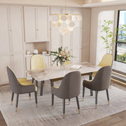 Eettafel Zenia - 4 tot 8 personen - Glossy white - Uitschuifbaar - 130-160cm - Rechthoekig