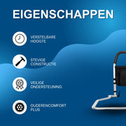 Bedhek - Bedbeugel - Bedrail - Bedrand - Senioren - Ouderen - In Hoogte Verstelbare - Valpreventie - Tot 58cm verstelbaar