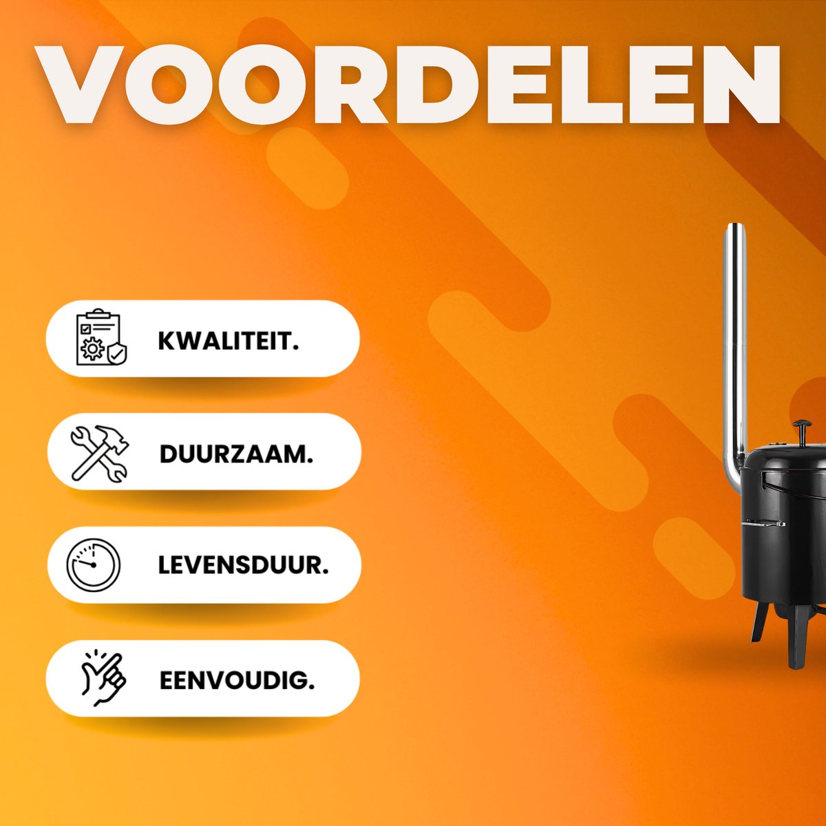 Stoofpot BBQ Kachel - Voor Soepen, Gebraden Kip & Rundvlees Stoofpot - Geëmailleerde Stalen Plaat voor Outdoor Keuken - 21L